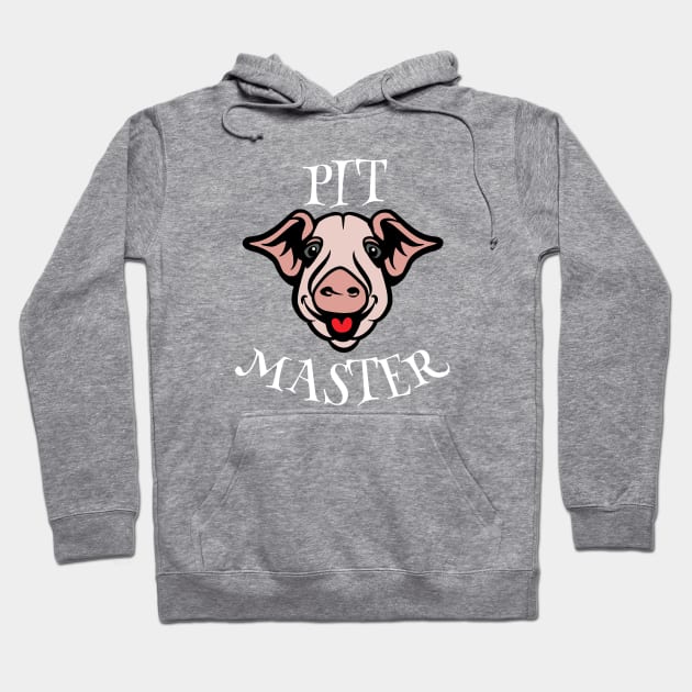 Bbq Pit Boys Pitmasters Pig White Hoodie by Hoang Bich